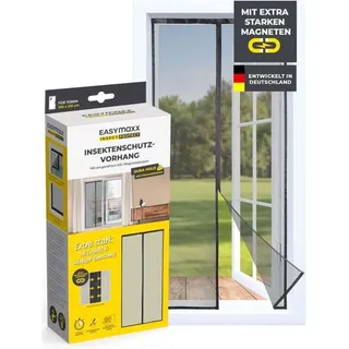 EasyMaxx Insektenschutzvorhang 100 x 210 cm Schwarz