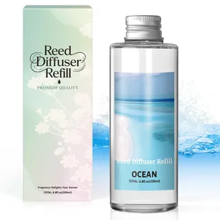 SCENTORINI Raumduft Nachfüller Ozean 200ml, Duftöl Nachfüllflasche für Diffuser – Langanhaltender Aroma Refill für Wohnzimmer, Schlafzimmer, Badezimmer