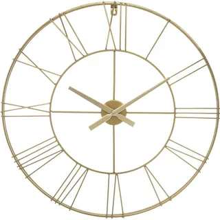 Atmosphera - Metall-Wanduhr - Industriell - Gold - Ø 70cm - Gold