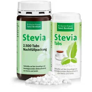 Stevia-Tabs mit Rebaudiosid A 2er-Set - 213 g