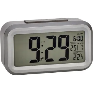 TFA Dostmann 60.2553 Digitaler Funk Wecker mit Temperatur Lumio Plus (anthrazit)