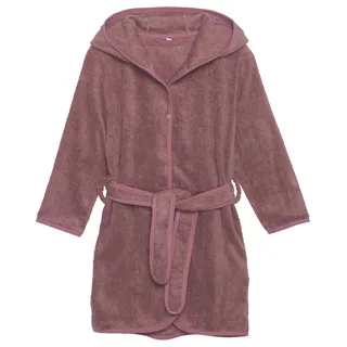Pippi Unisex Kinder Bademantel aus 100% Bio-Baumwolle mit niedlichen Tiergesichtern