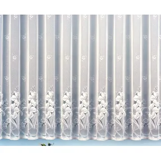 heimtexland Jacquard Store Kräuselband 100 x 300 cm Weiß