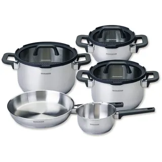 Fackelmann Elmau Topf-Set 8-tlg. Edelstahl