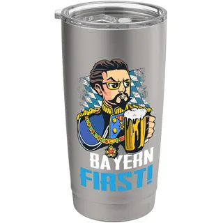Bayern First Freistaat Bayern König Ludwig München Bayrisch Doppelwandiger Edelstahl-Thermobecher