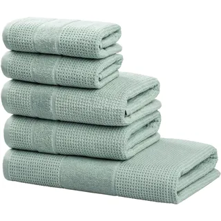OTTO home Kimi Handtuchset 5-tlg. grün