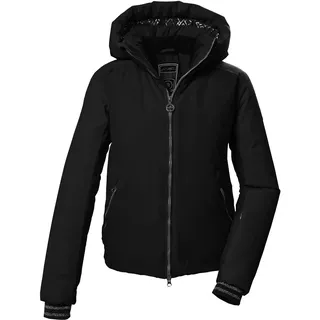killtec Damen Skijacke/Funktionsjacke mit abzippbarer Kapuze und abzippbarem Schneefang KSW 103 WMN SKI JCKT, schwarz, 38, 42040-000