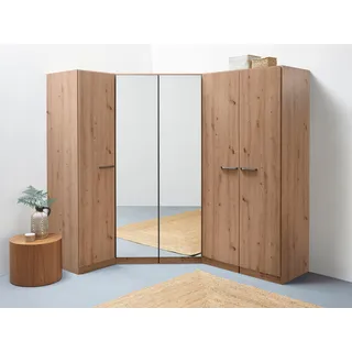 INOSIGN Schrank-Set »Kleiderschrank Schrank Garderobe Wäscheschrank VANDOR«, 5-türig mit viel Stauraum, Schränke einzeln stellbar MADE IN GERMANY, braun