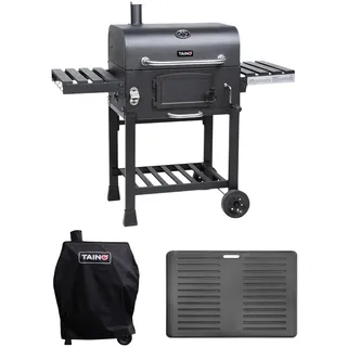 TAINO Hero XL Set mit Haube + Grillplatte Holzkohlegrill