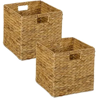 Relaxdays Aufbewahrungskorb-Set , Textil, Metall , 30x30 cm , Babymöbel & Kindermöbel, Babyzimmer, Spielzeugkisten