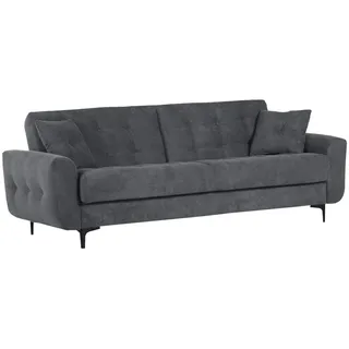 Livetastic Schlafsofa , Anthrazit , Metall , Uni , Füllung: Schaumstoff, Silikon , 230x84x95 cm , Stoffauswahl, Liegefunktion, Rücken echt , Wohnzimmer, Sofas & Couches, Schlafsofas, Klappsofas