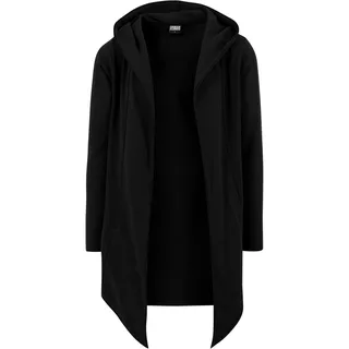 URBAN CLASSICS Long Hooded Open Edge Cardigan Strickjacke, black, 5XL