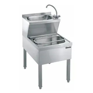 Bartscher Handwasch-Ausgußbecken, Handwasch-Ausgußbecken aus Edelstahl, 1 Stück