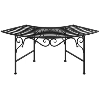 vidaXL Baumbank 113 x 51 x 41 cm Schwarz
