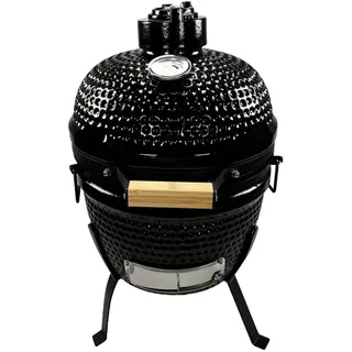 Kamado Holzkohle Grill,circa Ø 27 cm Grillrost BBQ Mini Keramik grill mit Deckel