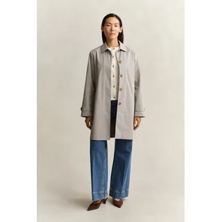 Gant Kurzmantel "CHECKED COTTON BLEND CAR" Regular fit mit praktischen Taschen, oat beige