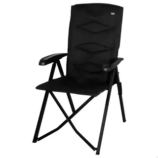Aktive 63058 Mehrpositions-klappstuhl Gepolstert - Black - 56x76x109 cm