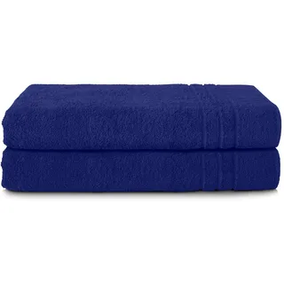 Komfortec Handtuchset 70 x 200 cm navyblau 2 St.