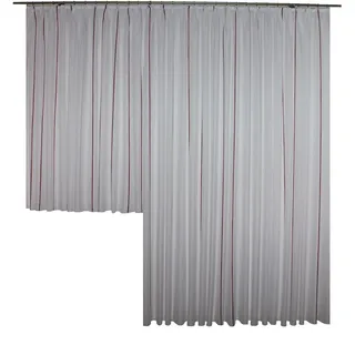 Wirth Vorhang »Betsy« Faltenband 1 Stk. tlg. Store, rot