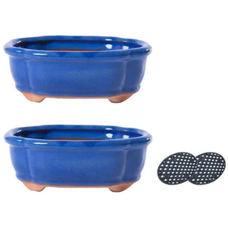 H&D Manufaktur Jinfa 15 x 11,5 x 5,5 cm Blau