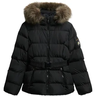 Superdry Fuji Belted Steppjacke - Black - L