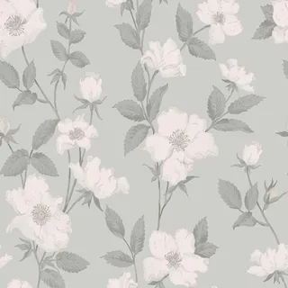 Laura Ashley Vliestapete Fleurir 52x1000 cm Grün