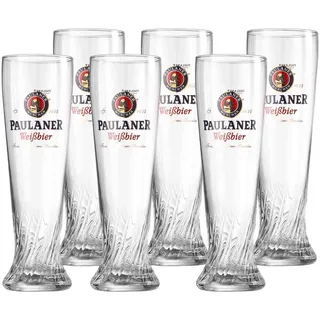 Ritzenhoff & Breker Bierglas »Weizenbiergläser Paulaner 500 ml 6er Set transparent«, farblos