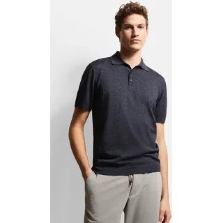 Poloshirt BUGATTI, Herren, Gr. XL, blau (marine), 75% Baumwolle, 25% Polyacryl, regular fit, ohne Ausschnitt, Rippbündchen, Shirts Poloshirt, in klassischer Form