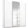 Schwebetürenschrank TOMA 203 x 210 x 62 cm Weiß