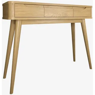 Woodek Konsole Nora, Natur Massiveiche , Beige , Holz , Echtholz,Eiche , 120x78x45 cm , FSC 100% , Schlafzimmer, Schminktische