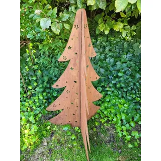 Edelrost 3D Tannenbaum Starry, klappbar Edelrost Tanne Starry, klappbar - Höhe: 89 cm