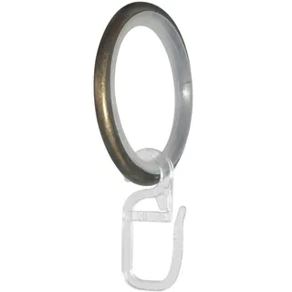 GARESA Gardinenring Ring mit Haken 1-läufig Ø 20 mm 20 cm Gold