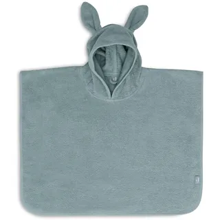 jollein Badeponcho Kinder 1-4 Jahre - Terry, Sea Green - 100% Baumwolle - Frottee - OEKO-TEX-Zertifiziert - Mit Kapuze Mit Ohren - Badeponcho für Mädchen und Jungen