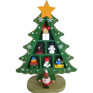 Tabletop hölzerne Weihnachtsbaum exquisite Mini bequem platziert Desktop Dekor für Einkaufszentren Hotel Dekoration Grün Grün