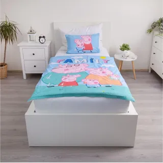 Peppa Wutz Big Pig Family Kinderbettwäsche 100x135