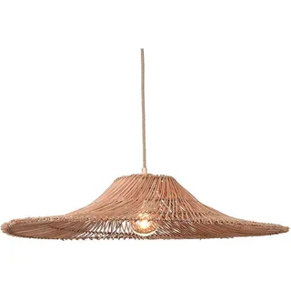 Good & Mojo Hängeleuchte , Naturfarben , Holz , Rattan , rund , 14 cm , Lampen & Leuchten, Innenbeleuchtung, Hängeleuchten, Pendelleuchten