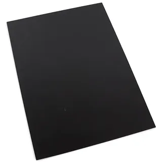 Magnetfolie selbstklebend stark, roh 210 x 297 mm - A4  | 0.9 mm | 3M 9448A, Ferrit, schwarz