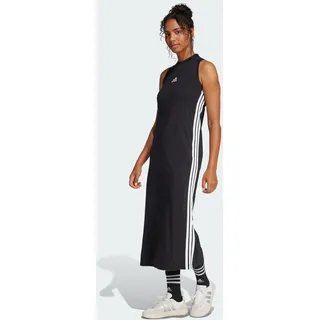 adidas Maxikleid Shirtkleid Schwarz/Weiß L