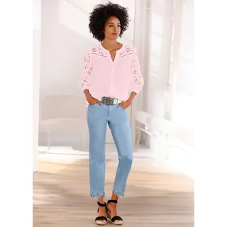LINEA TESINI by heine Spitzenbluse, hellrosé
