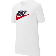Bild Sportswear Baumwoll­T-Shirt für ältere Kinder White/Obsidian/University Red, XL