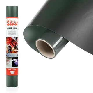 Siser Electric Gunmental, 30cm x 1m, thermotransferierbares, irisierendes Vinyl zur Personalisierung von Stoffen, Kleidung und Accessoires, Bastelartikel, leicht zu schneiden
