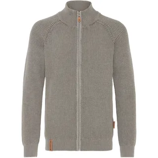 Strickjacke INDICODE "Strickjacke IDRockly", Herren, Gr. 3XL, grau (iron), Obermaterial: 100% Baumwolle CO., Strickjacken Strickjacke