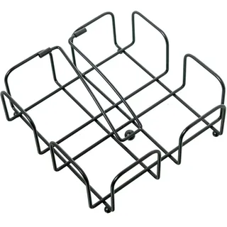 DRW Serviettenhalter aus Metall in Schwarz, 19 x 19 x 7 cm