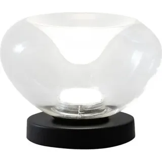 Brena - Fabas Luce transparente Tischlampe - 11 W dimmbares LED-Touch-Licht - Konkaves transparentes Borosilikatglas - Transparent