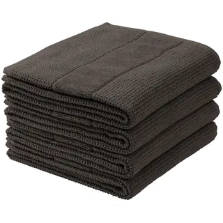 SCHIESSER Turin Handtuchset 4-tlg. dunkelgrau