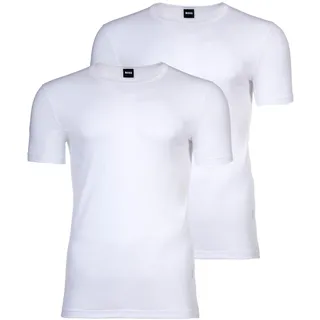 Boss Herren Unterhemd 2er Pack TShirtRN 2P Modern - Weiß