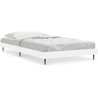 vidaXL Bettgestell Weiß 90x200 cm Holzwerkstoff - Weiß