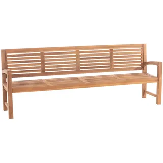 CLP Gartenbank 240/59 cm Holz Teak , 240x92x59 cm , Gartenmöbel, Gartenbänke