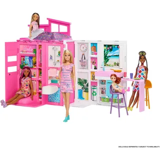 Barbie Puppenhaus-Puppe Klappbares Puppenhaus mehrfarbig