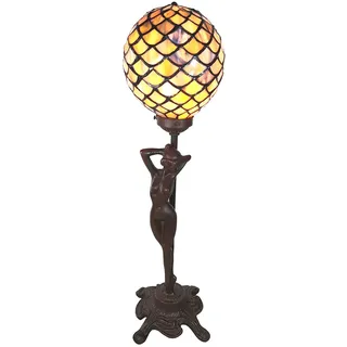 LumiLamp Tischlampe Tiffany 21x21x51 cm 1x E14 max 25W Multi - Bunt